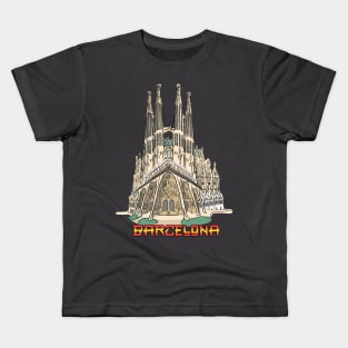 Barcelona Sagrada Familia Kids T-Shirt